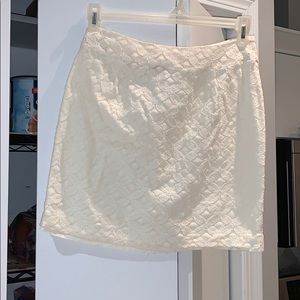 White patterned skirt